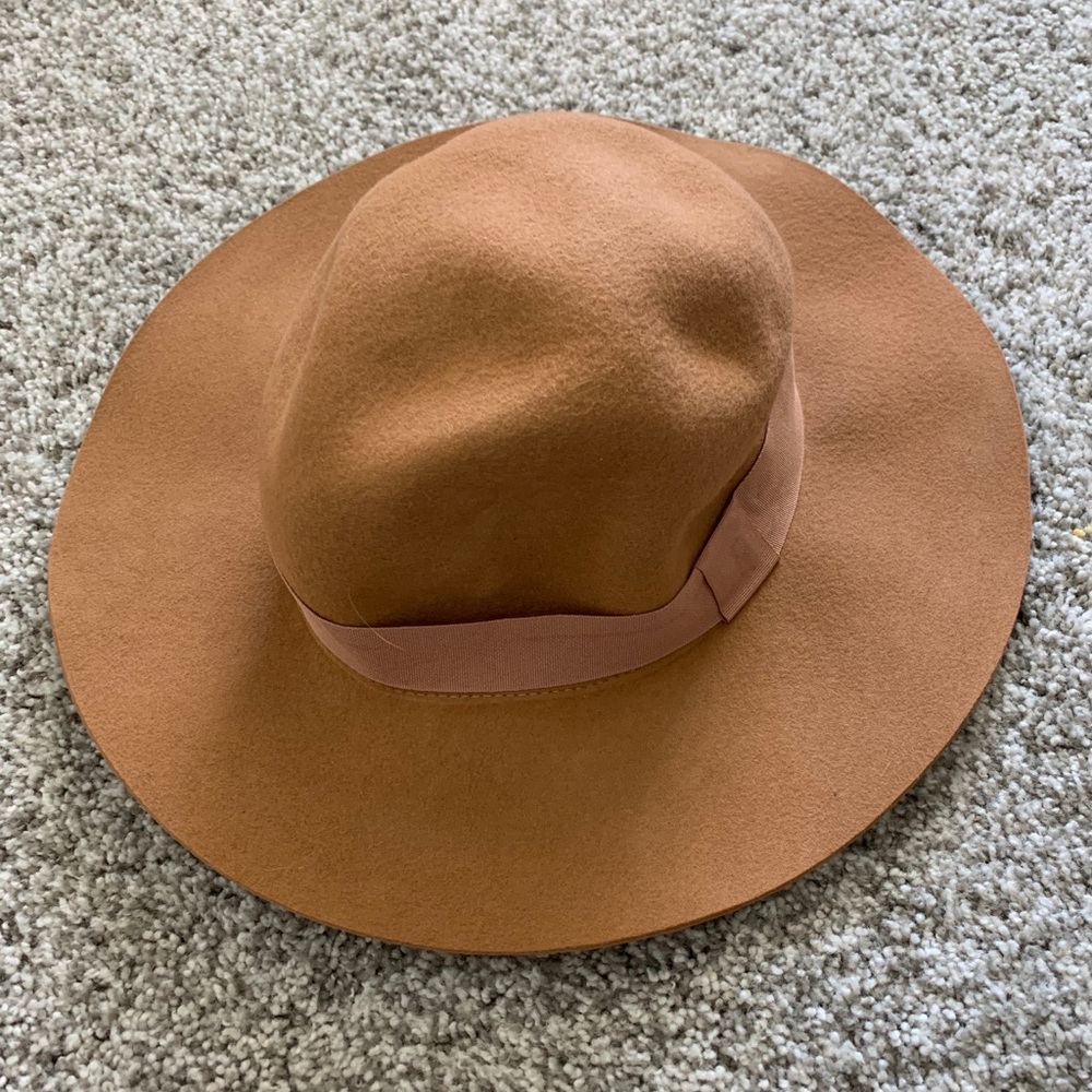 Camel 100% wool fedora